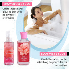 Vital Luxury bath kit fragrance mist adds a subtle cherry blossom scent for instant mood lift.