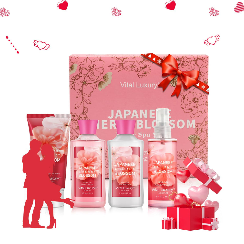 Vital Luxury bath kit gift-ready appeal perfect for thoughtful presents.