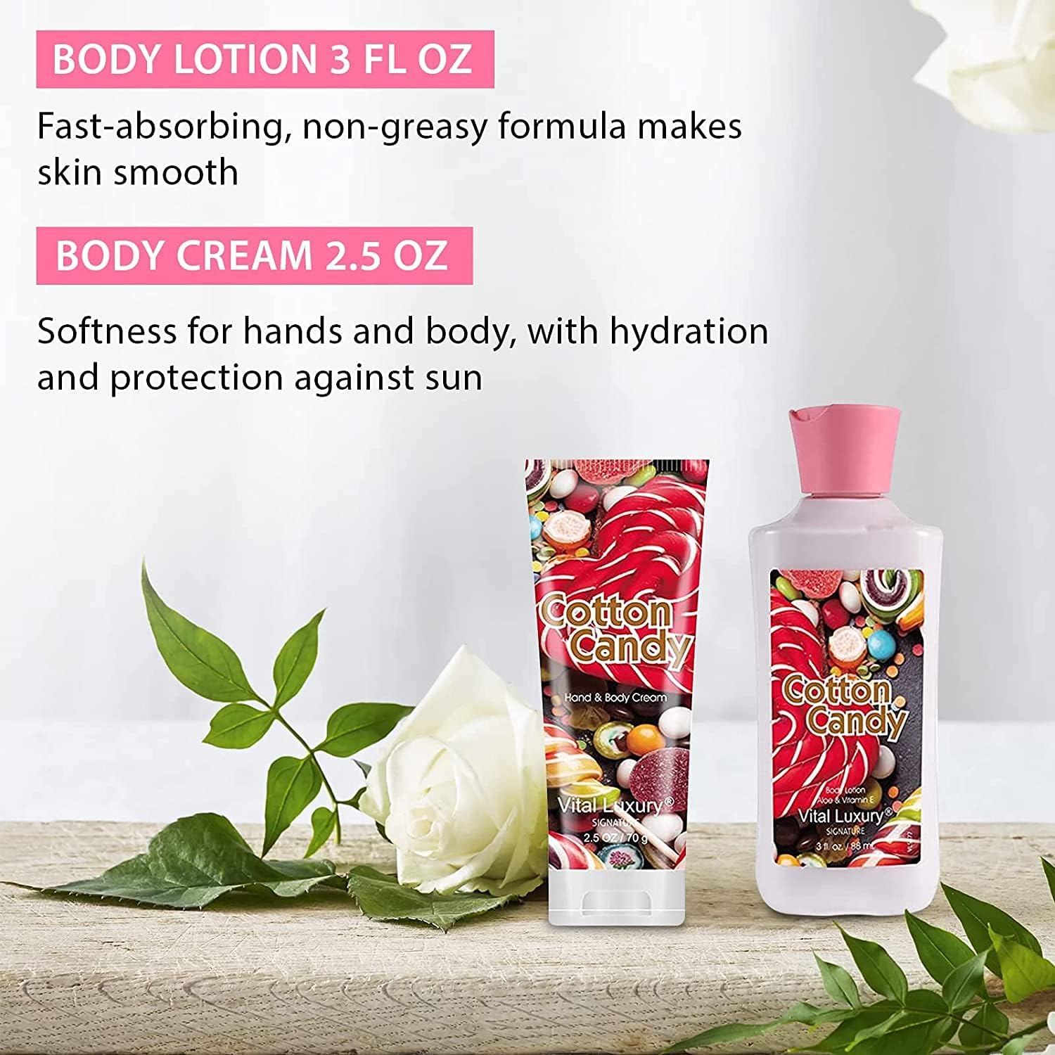 Vital Luxury body cream 3oz jar providing lasting moisture.