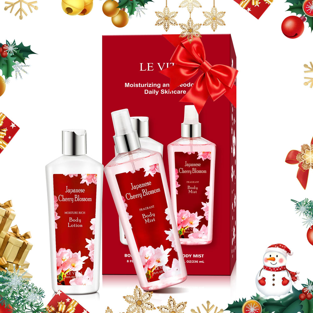 Vital Luxury Cherry Blossom Body Mist bottle for a fresh, long-lasting fragrance.