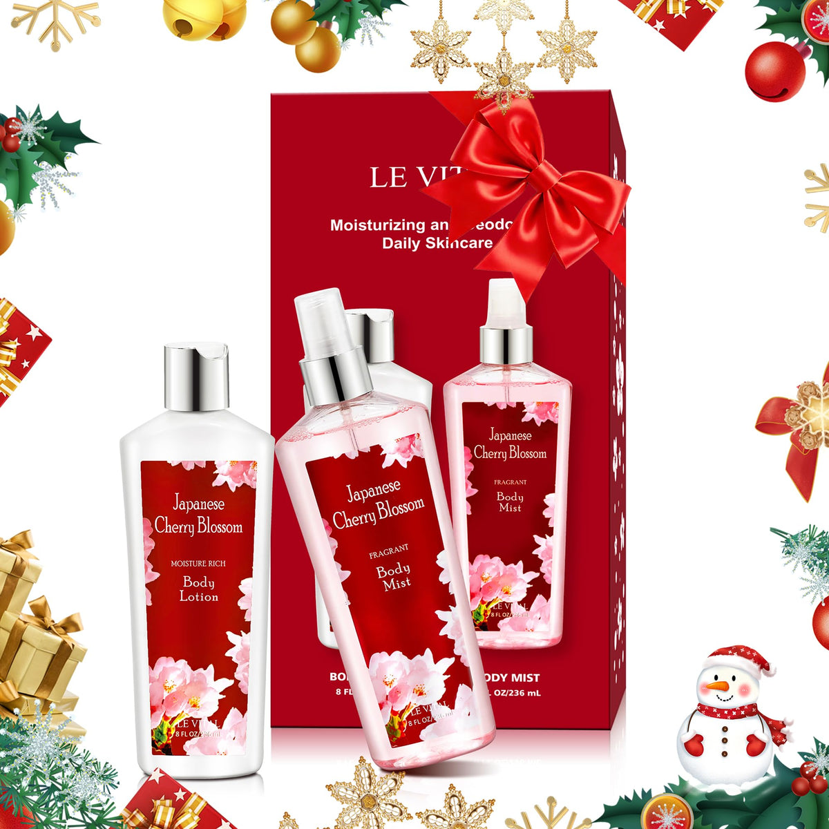 Vital Luxury Cherry Blossom Body Mist bottle for a fresh, long-lasting fragrance.