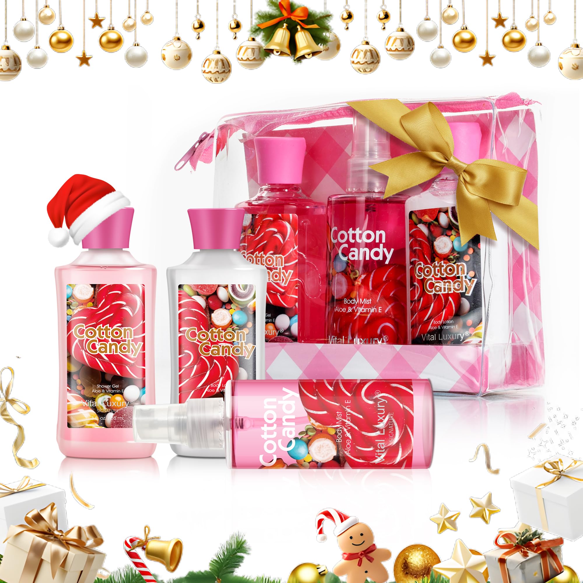 Vital Luxury Cotton Candy Gift Set packaging highlights premium presentation ideal for gifting