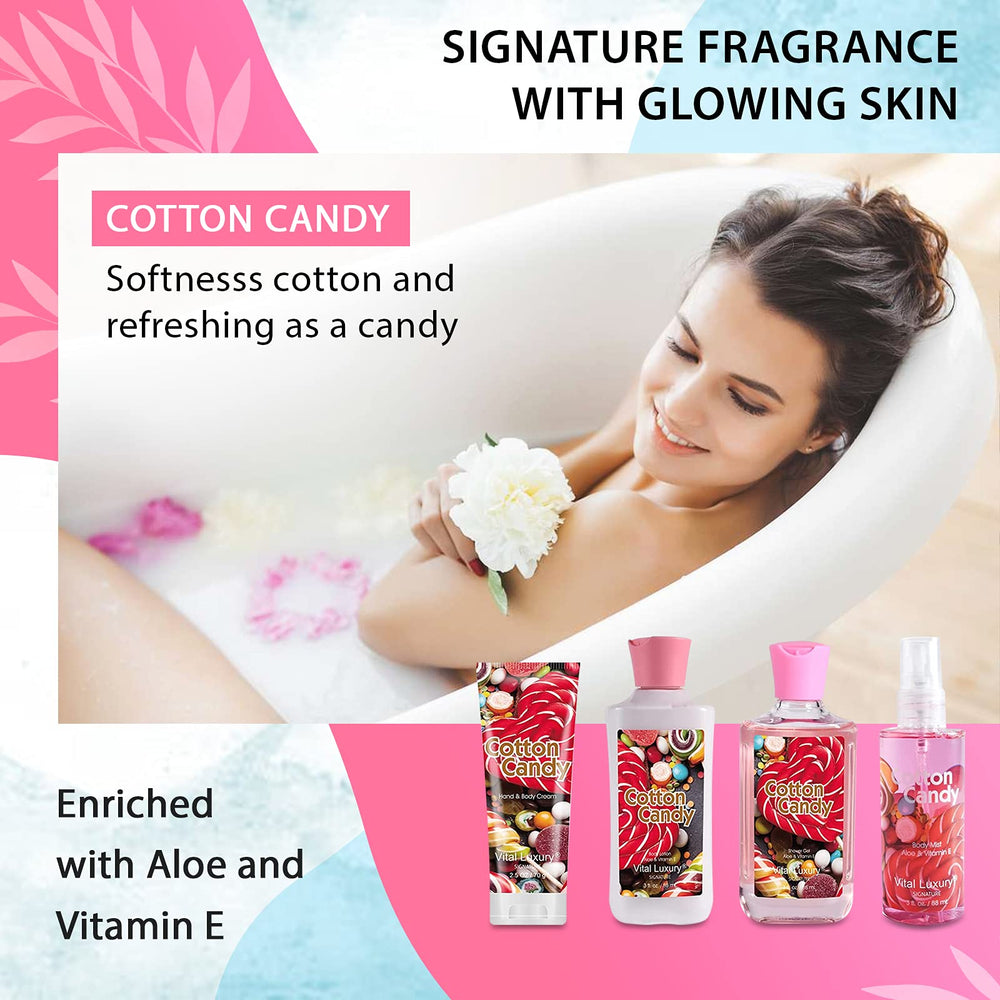 Vital Luxury Cotton Candy Kit body cream dab jar delivering rich moisturization