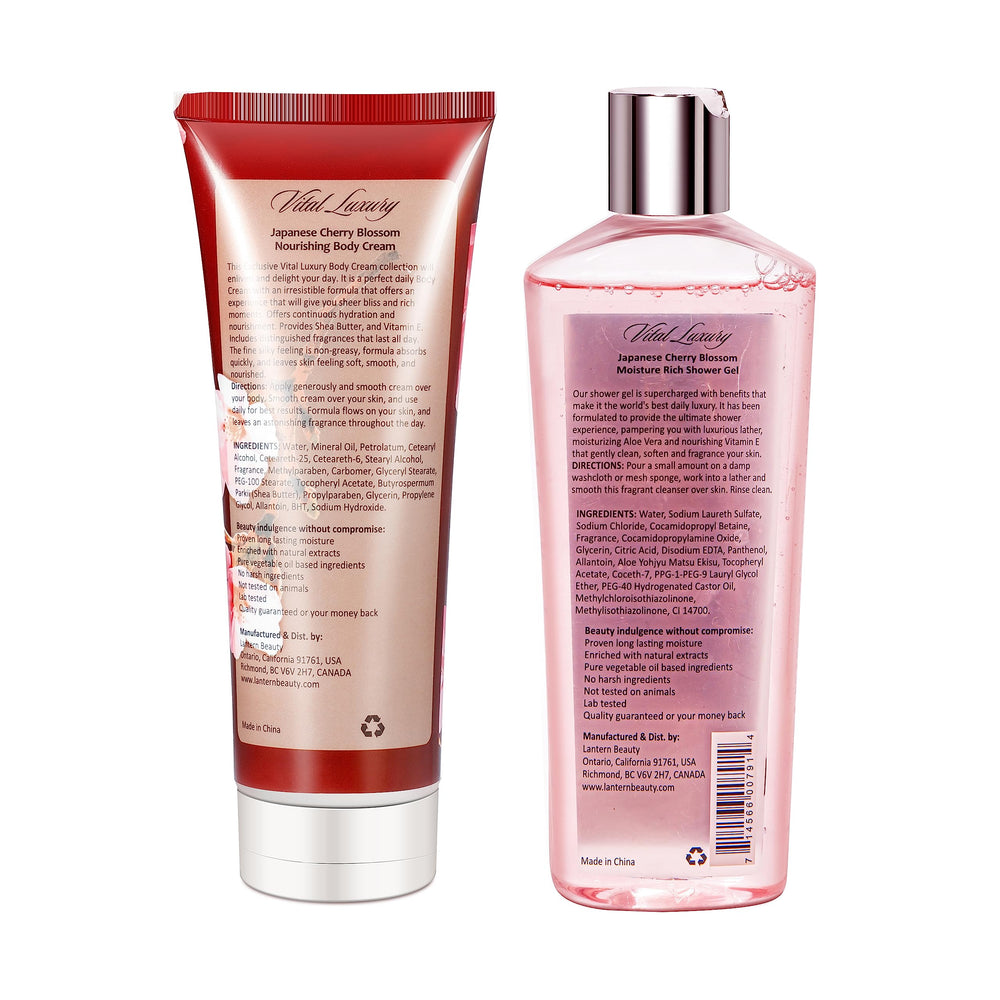 Vital Luxury Japanese Cherry Blossom Body Cream tub highlights rich moisture