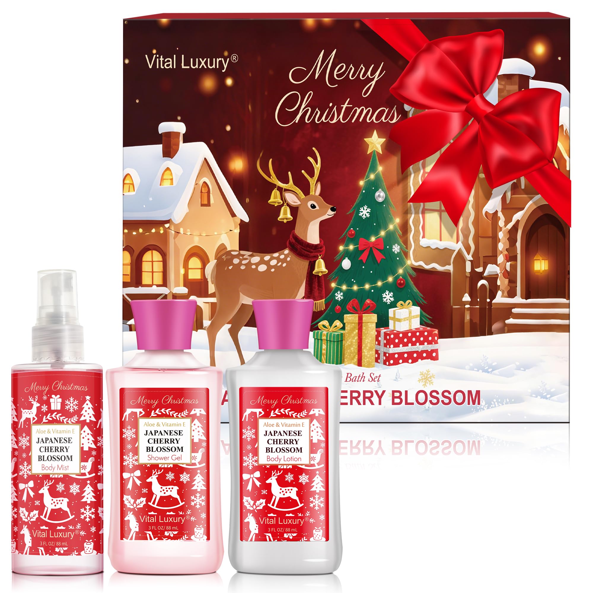 Vital Luxury gel de baño con cerezo japonés para limpieza suave y relajante