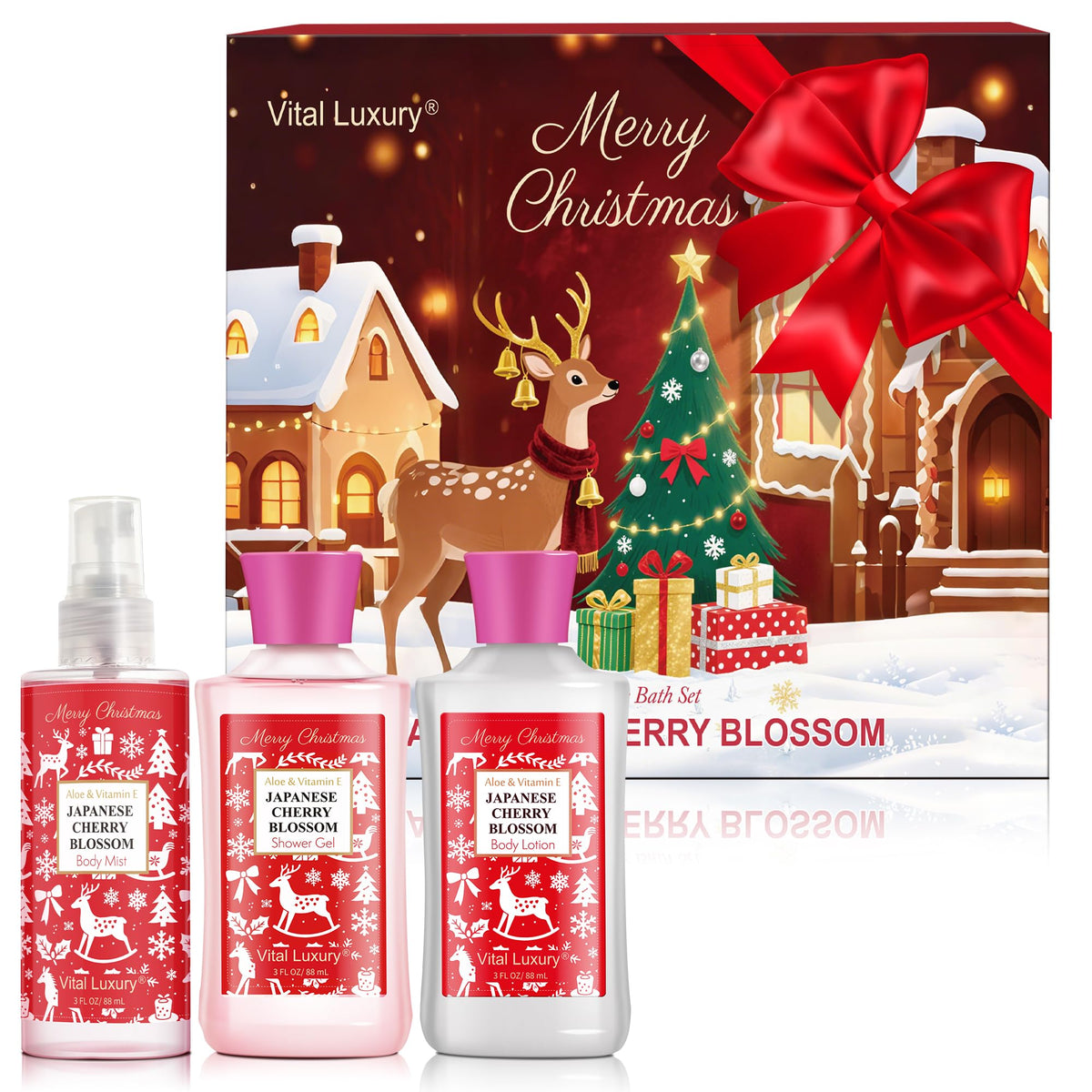 Vital Luxury gel de baño con cerezo japonés para limpieza suave y relajante