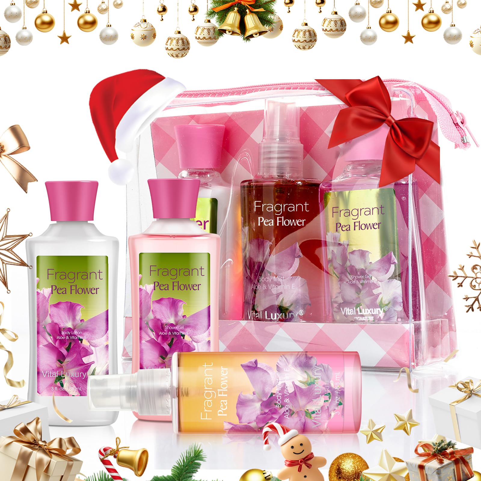 Vital Luxury Travel Set boxed packaging ideal for gifting and home spa setup.