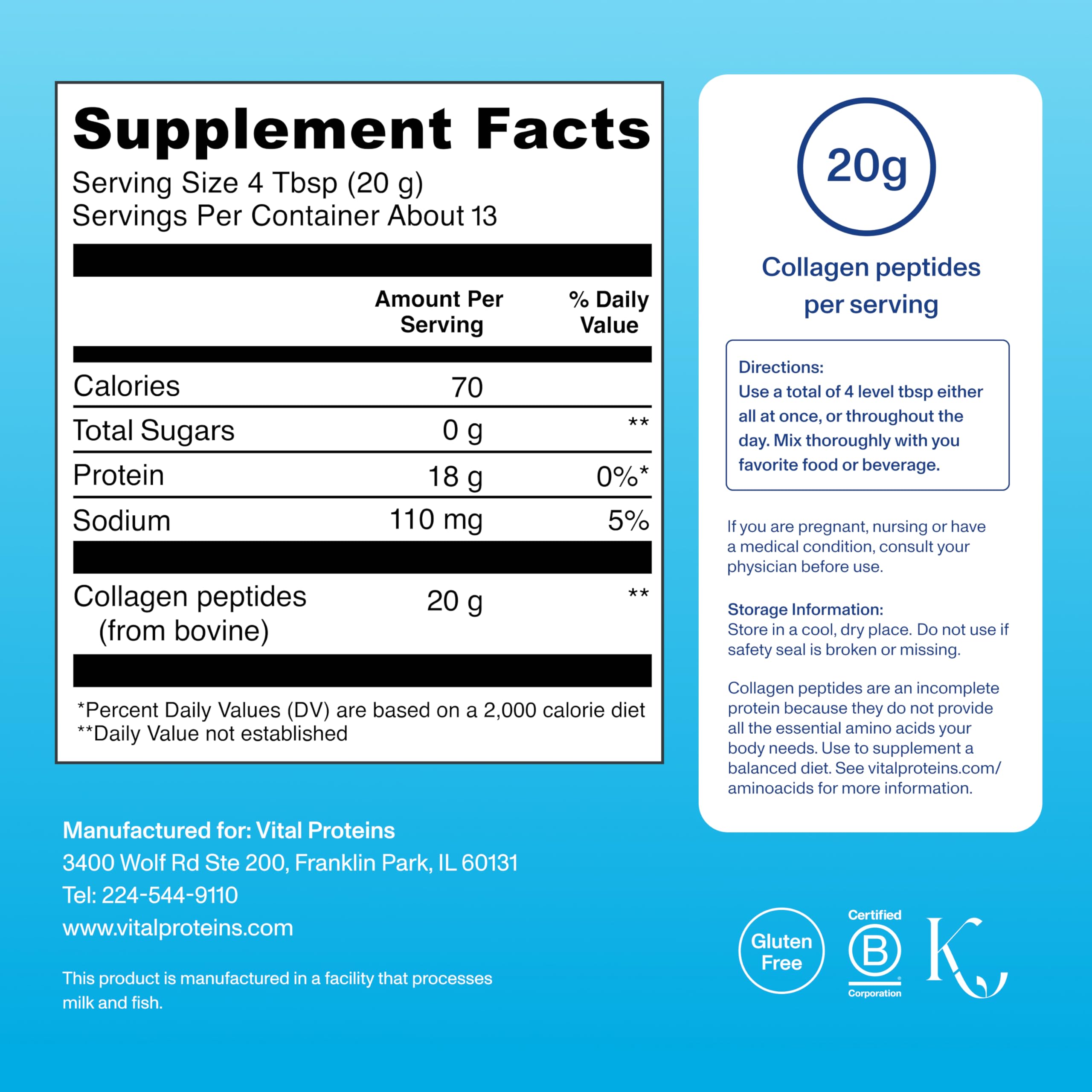 Vital Proteins added to smoothie illustrating neutral taste and nutrition