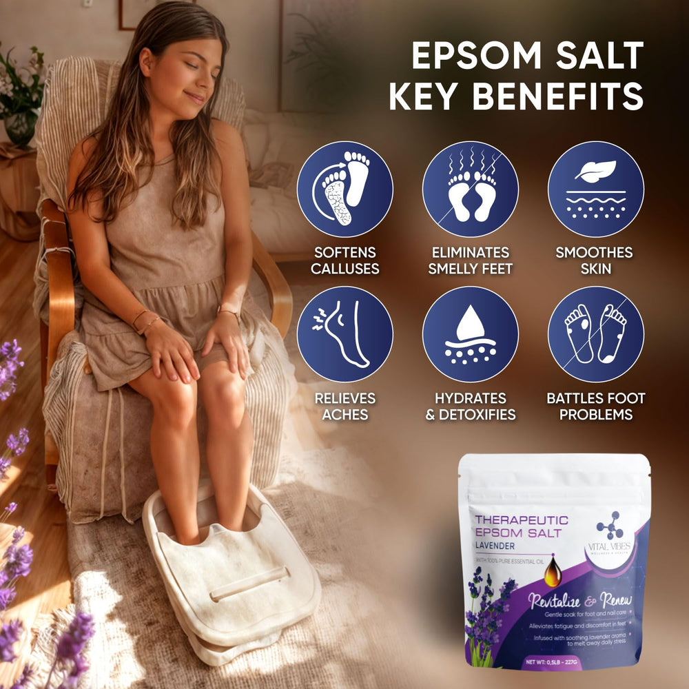 Vital Vibes basin liners provide clean convenient slip-free soaking experiences.