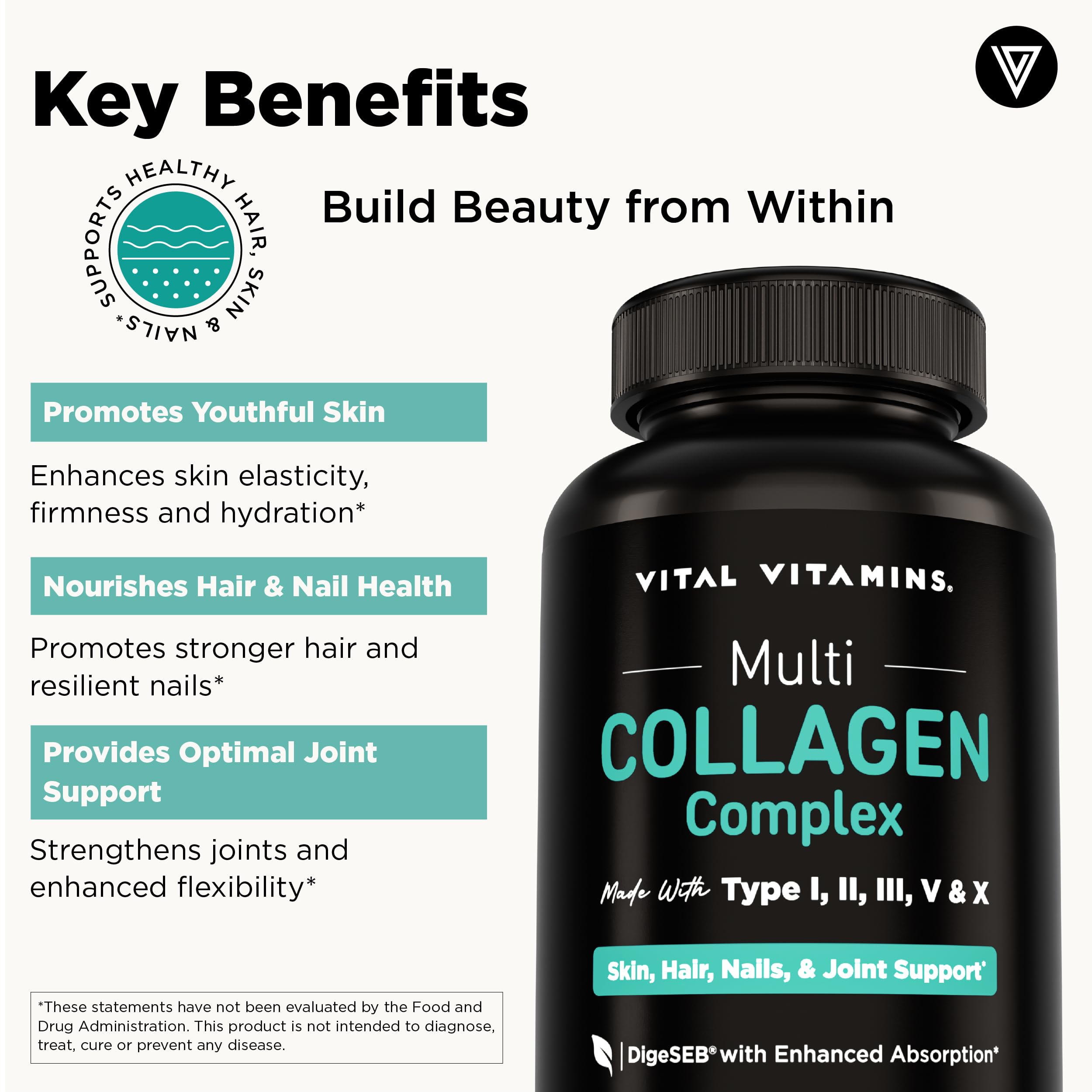 Vital Vitamins single capsule close-up, highlighting compact form for convenient use