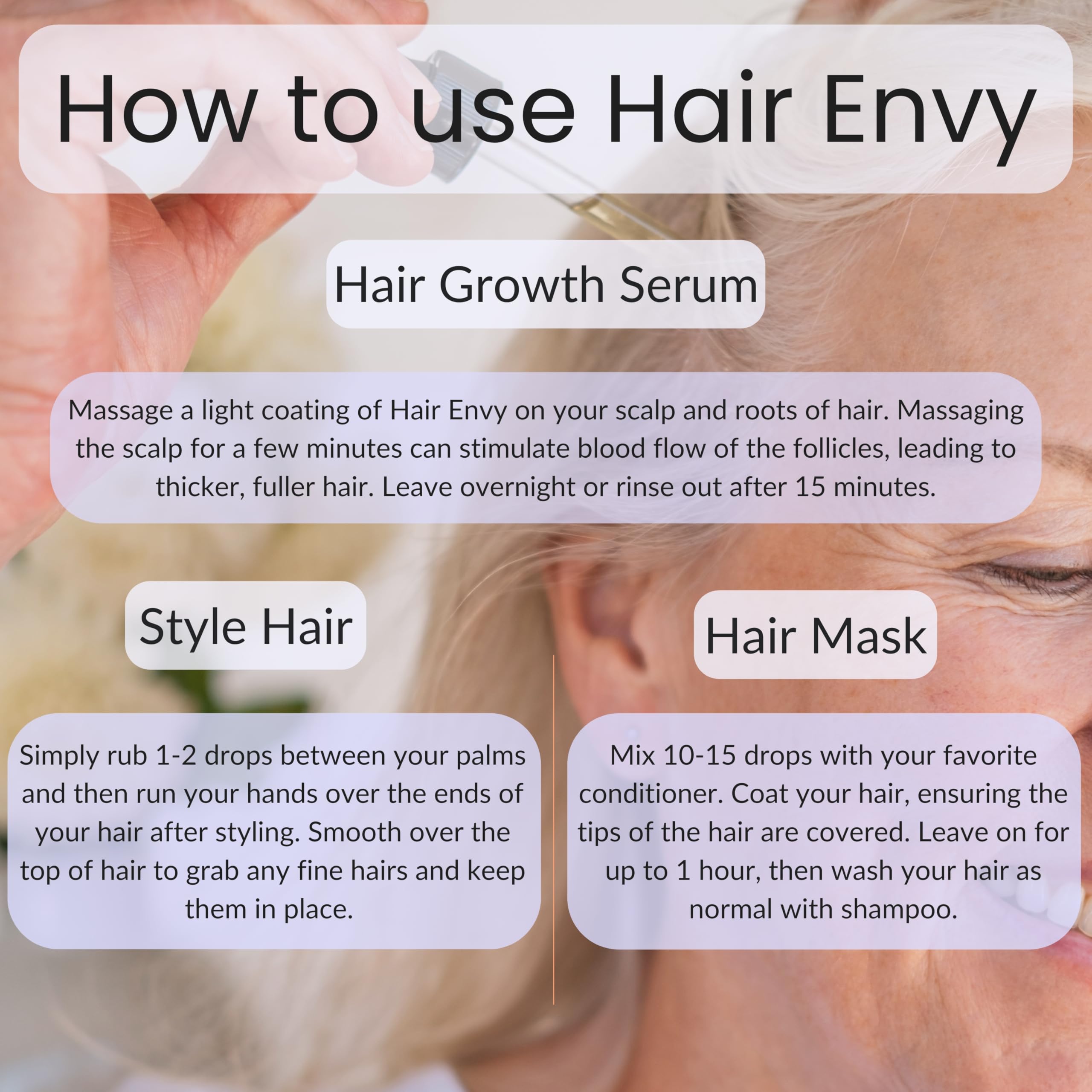 Vitality Extracts Hair Envy jojoba oil closeup highlighting conditioning benefits