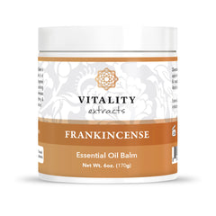Vitality Frankincense Balm jar on counter for daily moisture