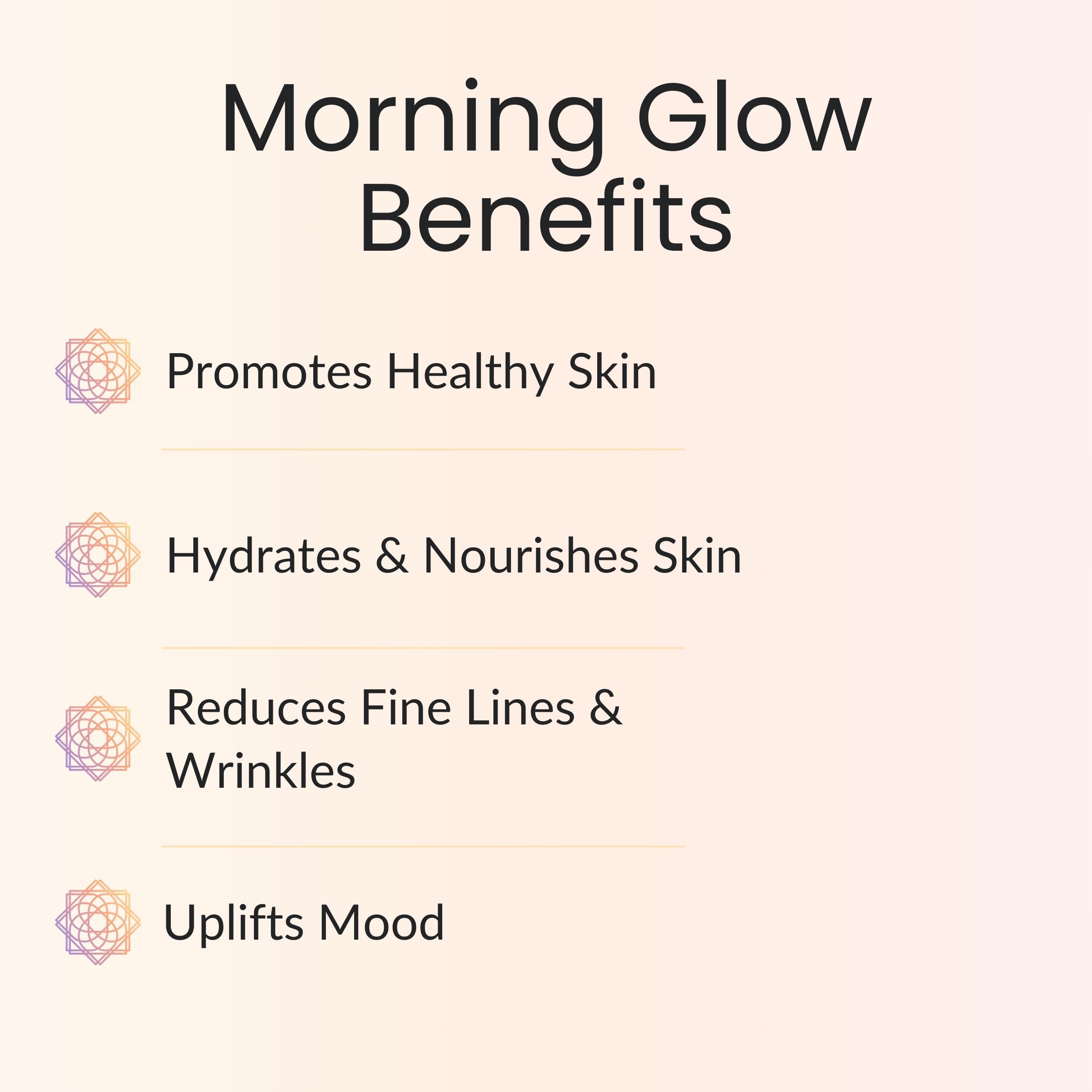Vitality Morning Glow texture and droplets on skin during routine use