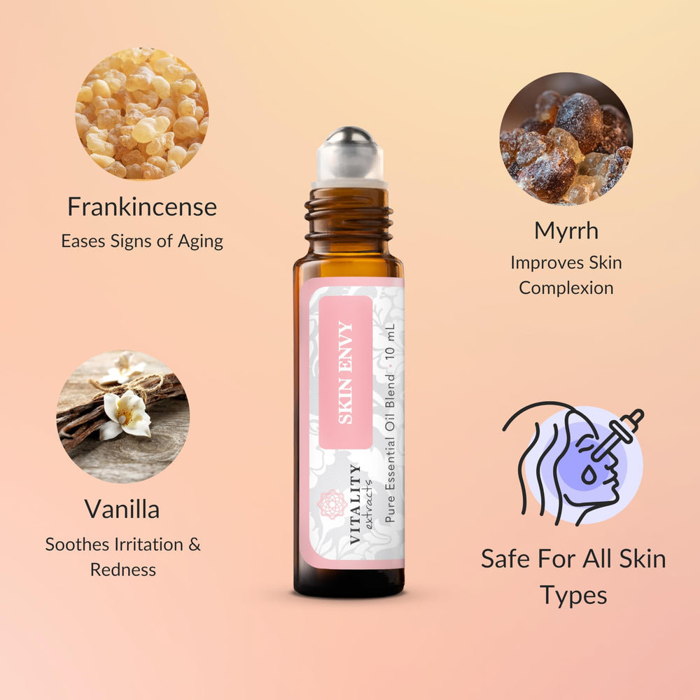 Vitality Skin Envy skin clarity closeup hinting balanced, refreshed appearance