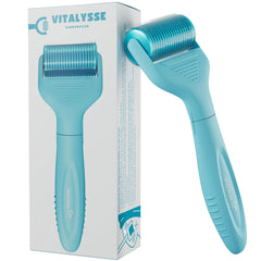 Vitalysse Scalp Derma Roller handle shows ergonomic grip for comfortable at-home sessions.