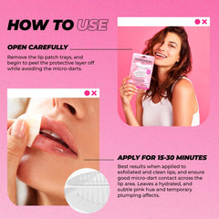 Vitamasques Lip Mask Patch application demonstrates comfortable fit for everyday use.