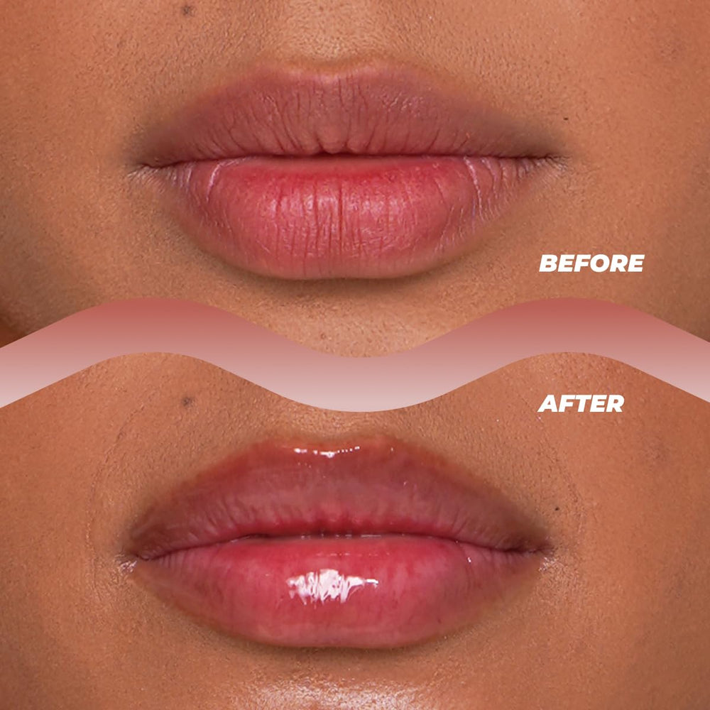 Vitamasques Overnight Lip Mask application closeup showing deep moisture.