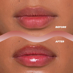 Vitamasques Overnight Lip Mask application closeup showing deep moisture.