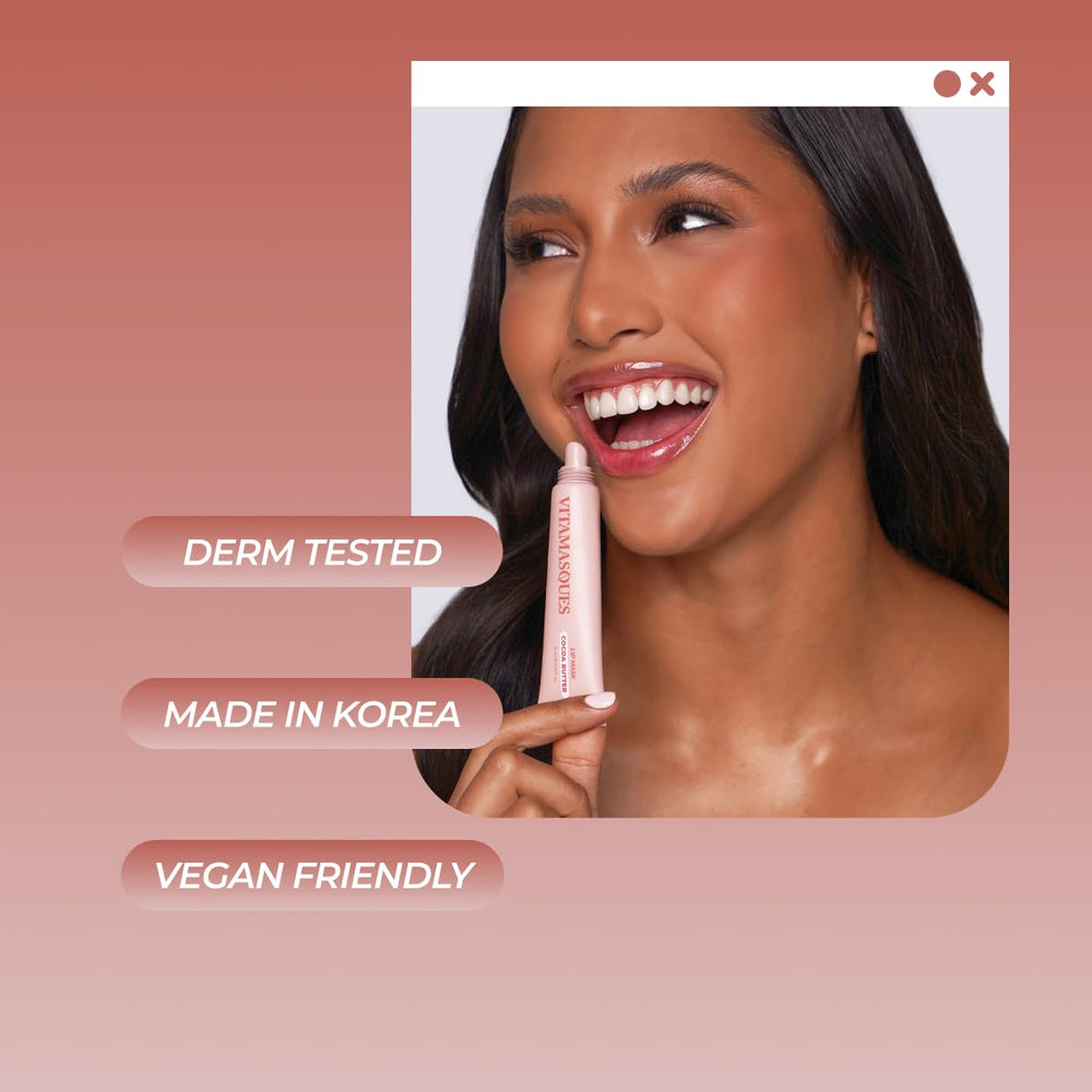 Vitamasques Vitamin-rich oils graphic highlights nourishing ingredients.