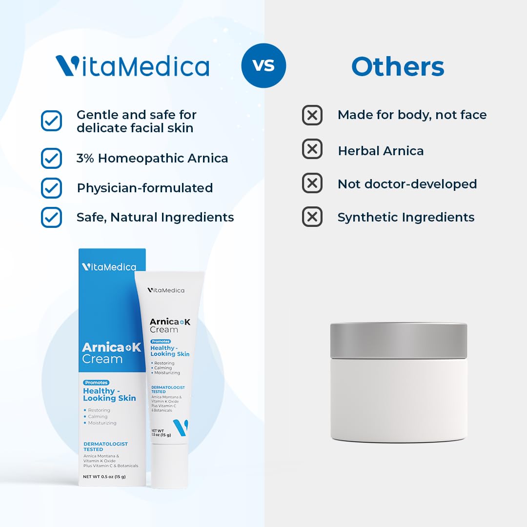 VitaMedica Arnica Cream lightweight texture sinks in quickly for makeup
