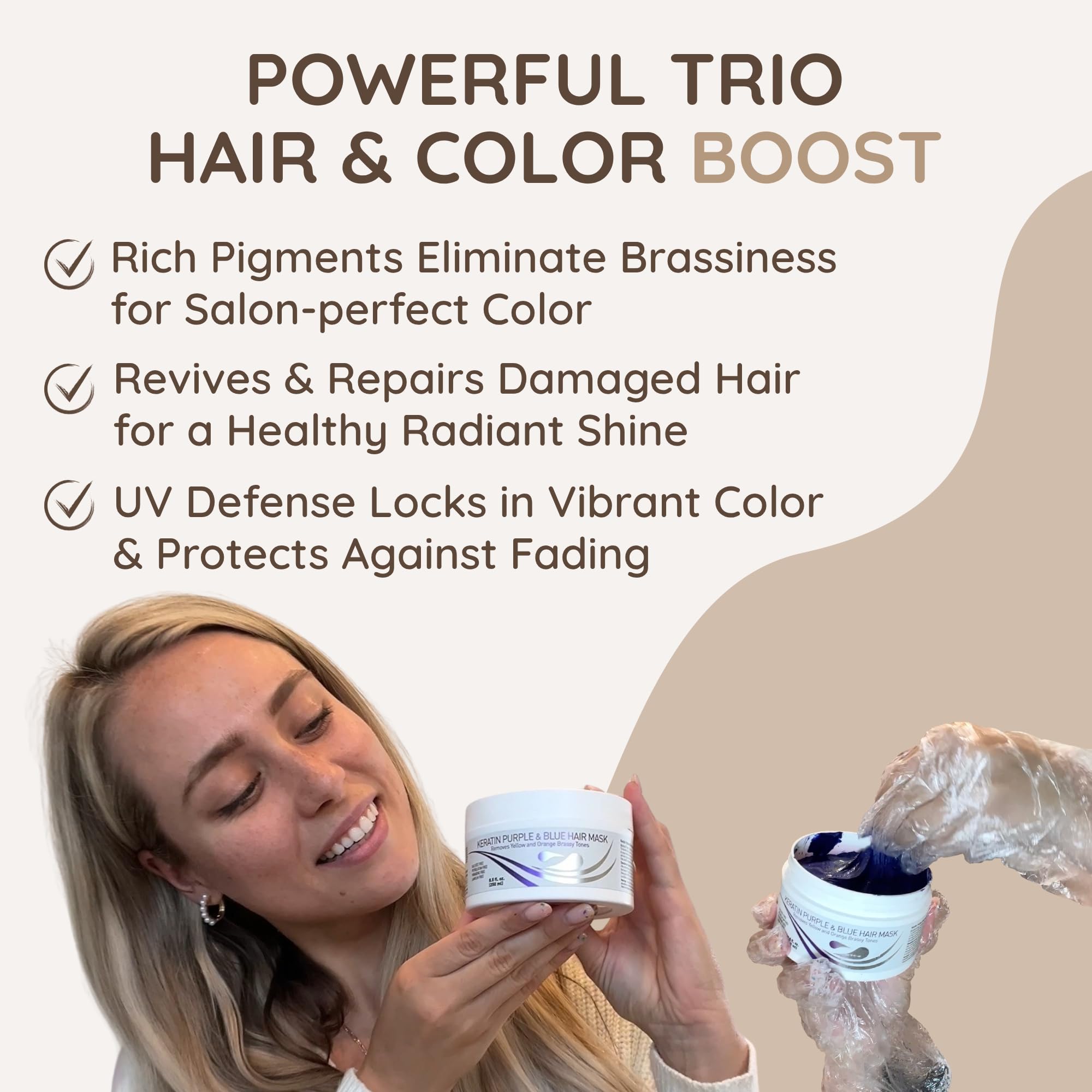 VITAMINS hair cosmetics salon-quality toner for icy blonde tones between visits.