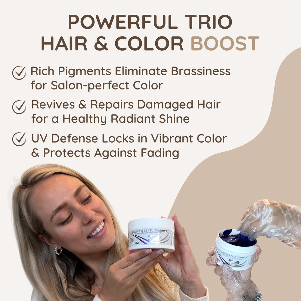 VITAMINS hair cosmetics salon-quality toner for icy blonde tones between visits.