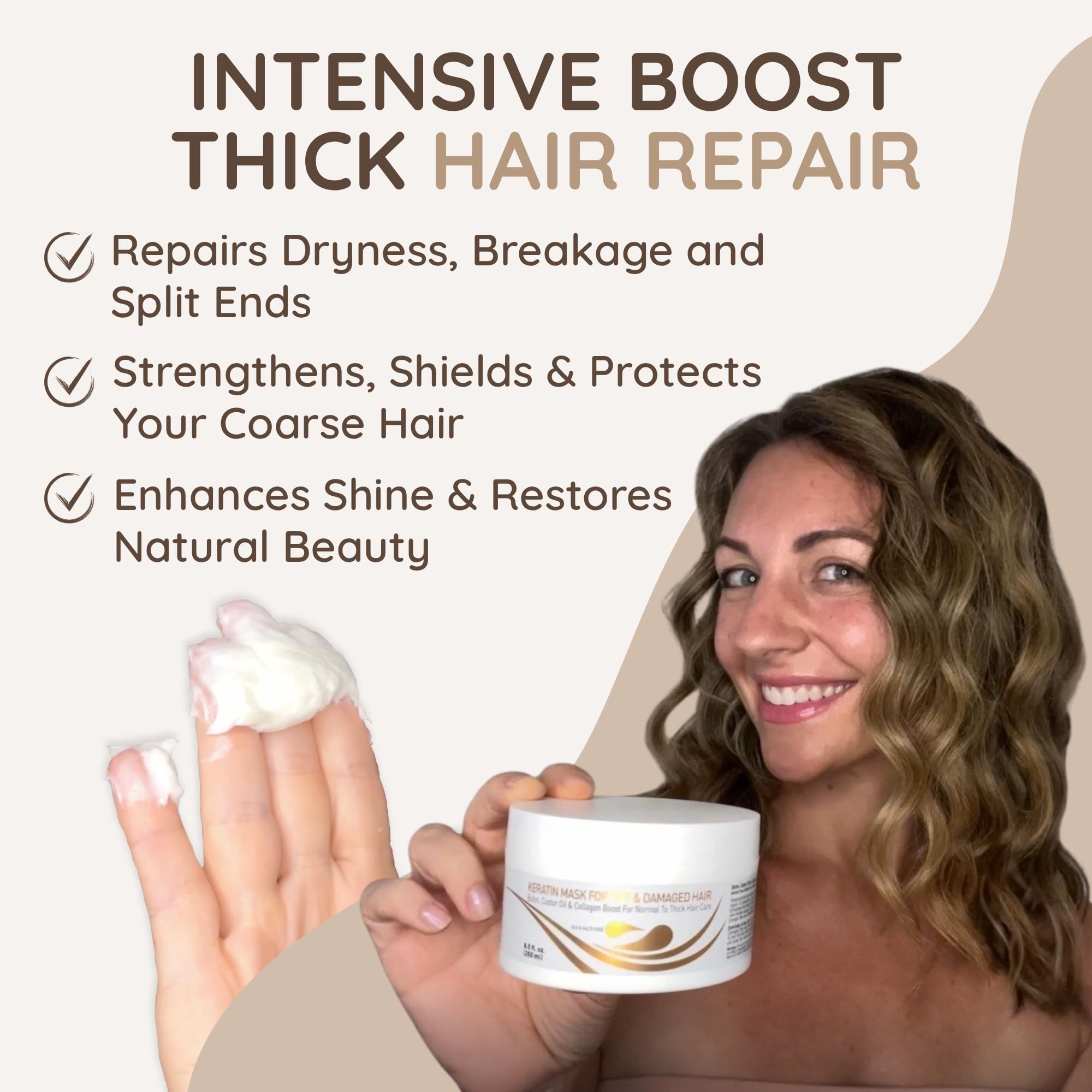 VITAMINS curl definition shot illustrating enhanced natural texture and bounce.