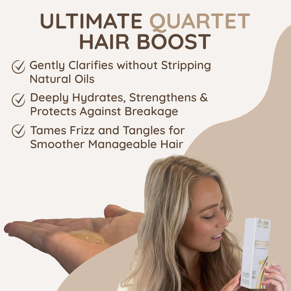VITAMINS keratin shampoo ingredient biotin-collagen for healthier hair