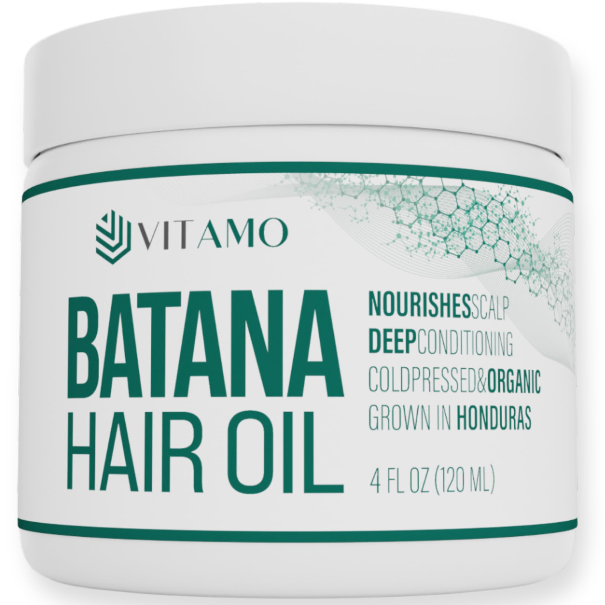 Vitamo Batana oil bottle shows pure organic hair growth oil for daily scalp nourishment.