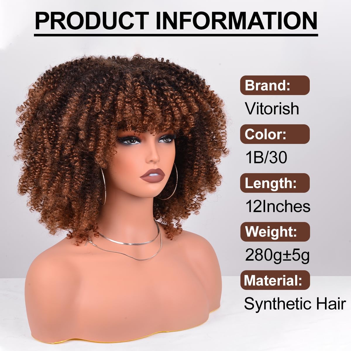 Vitorish heat-resistant synthetic fiber close-up shows natural plump look