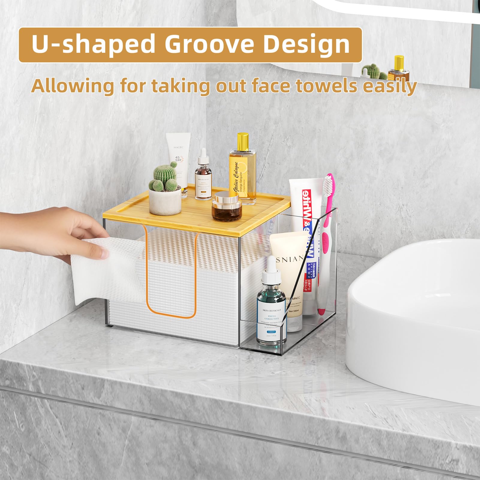 VITVITI clear acrylic material highlights remaining towels for efficient daily planning
