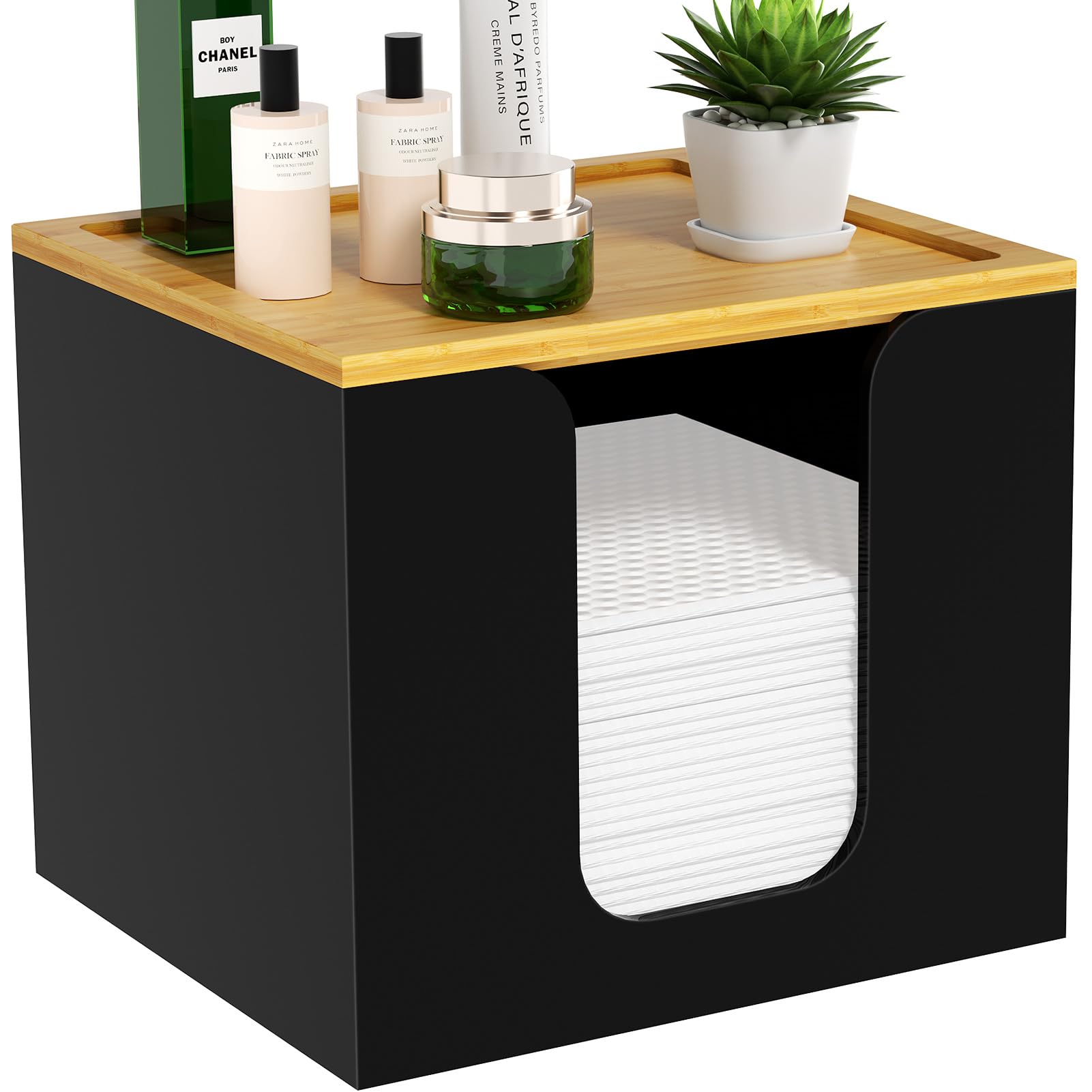 VITVITI disposable face towel holder box acrylic—clear visibility for quick towel checks