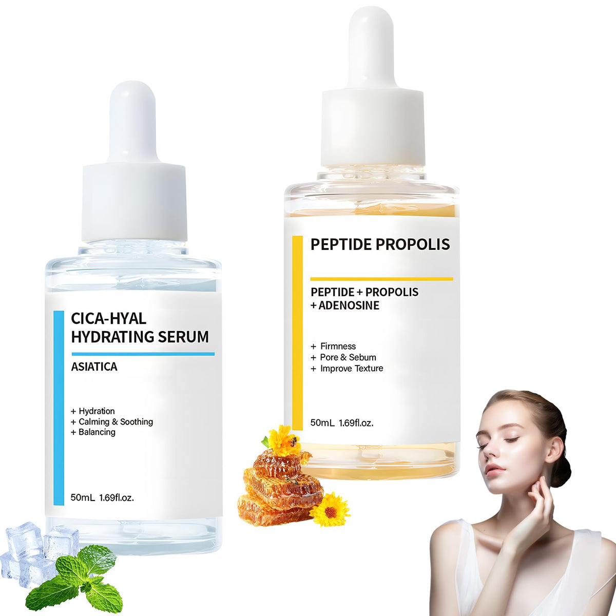 Viuvoiul Hydration & Renewal Serum bottle ready for daily moisture.