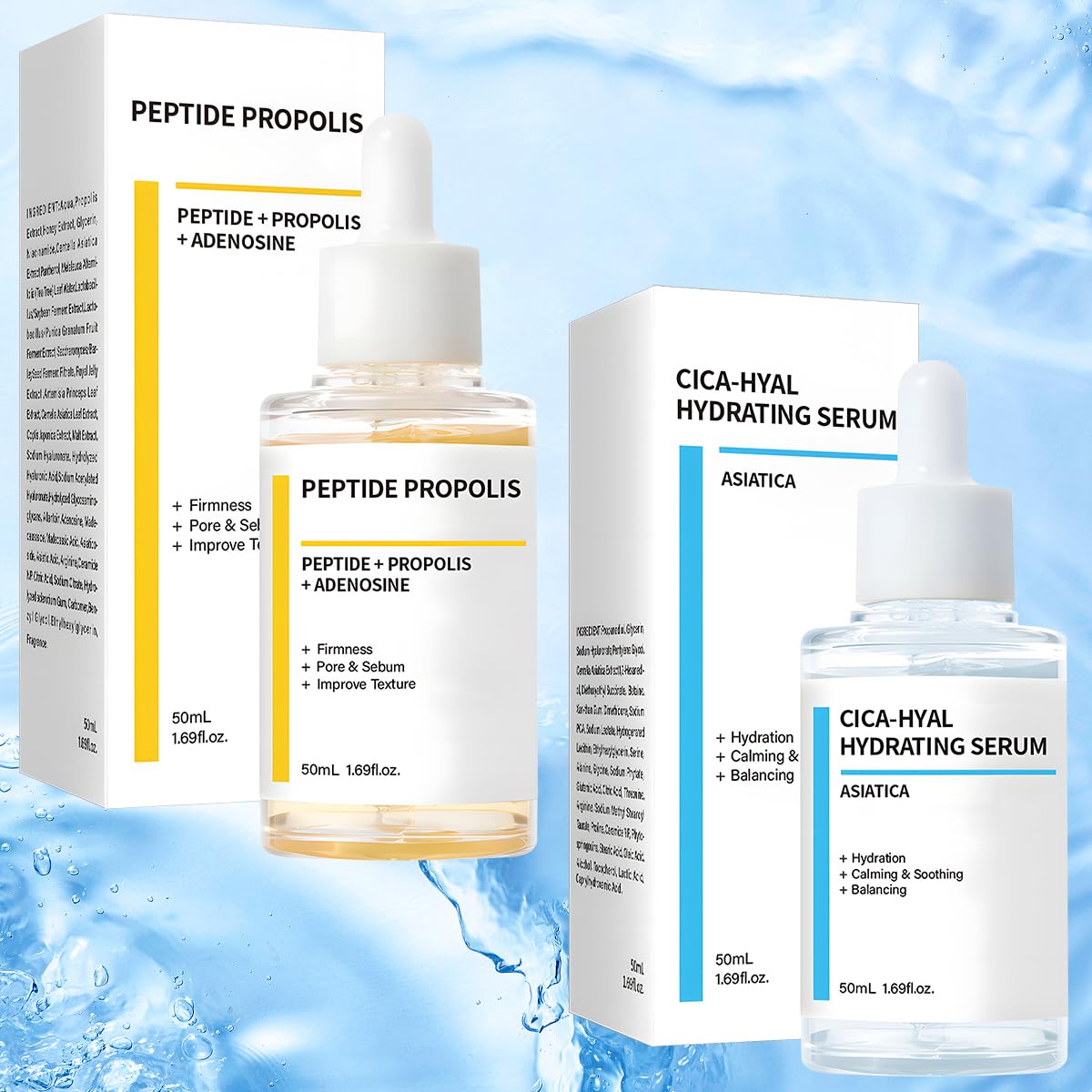 Two-piece Viuvoiul hydration set shown for ongoing skincare routine.
