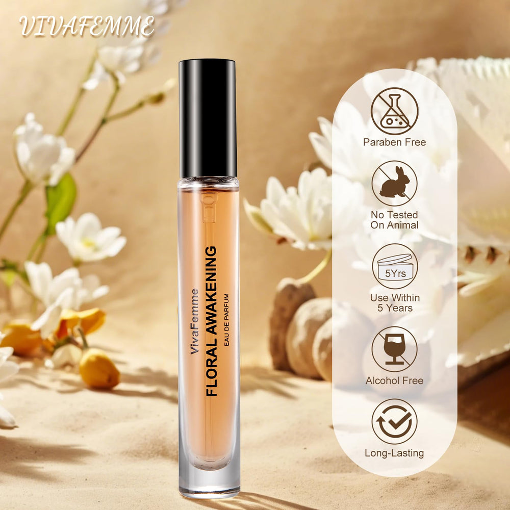 VivaFemme on-the-go fragrance application demonstrates easy spritz and mood lift
