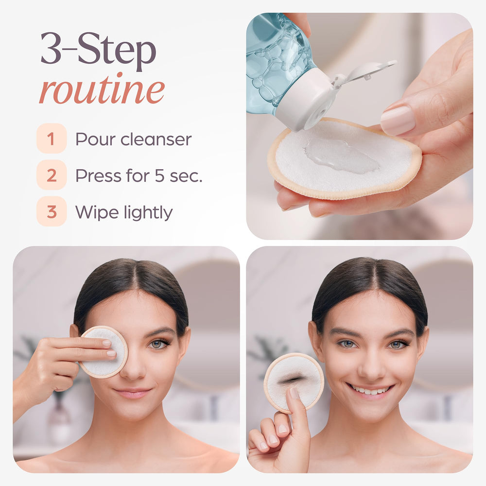 VIVAGO 20-pads set showcased, ready for daily skincare routine.