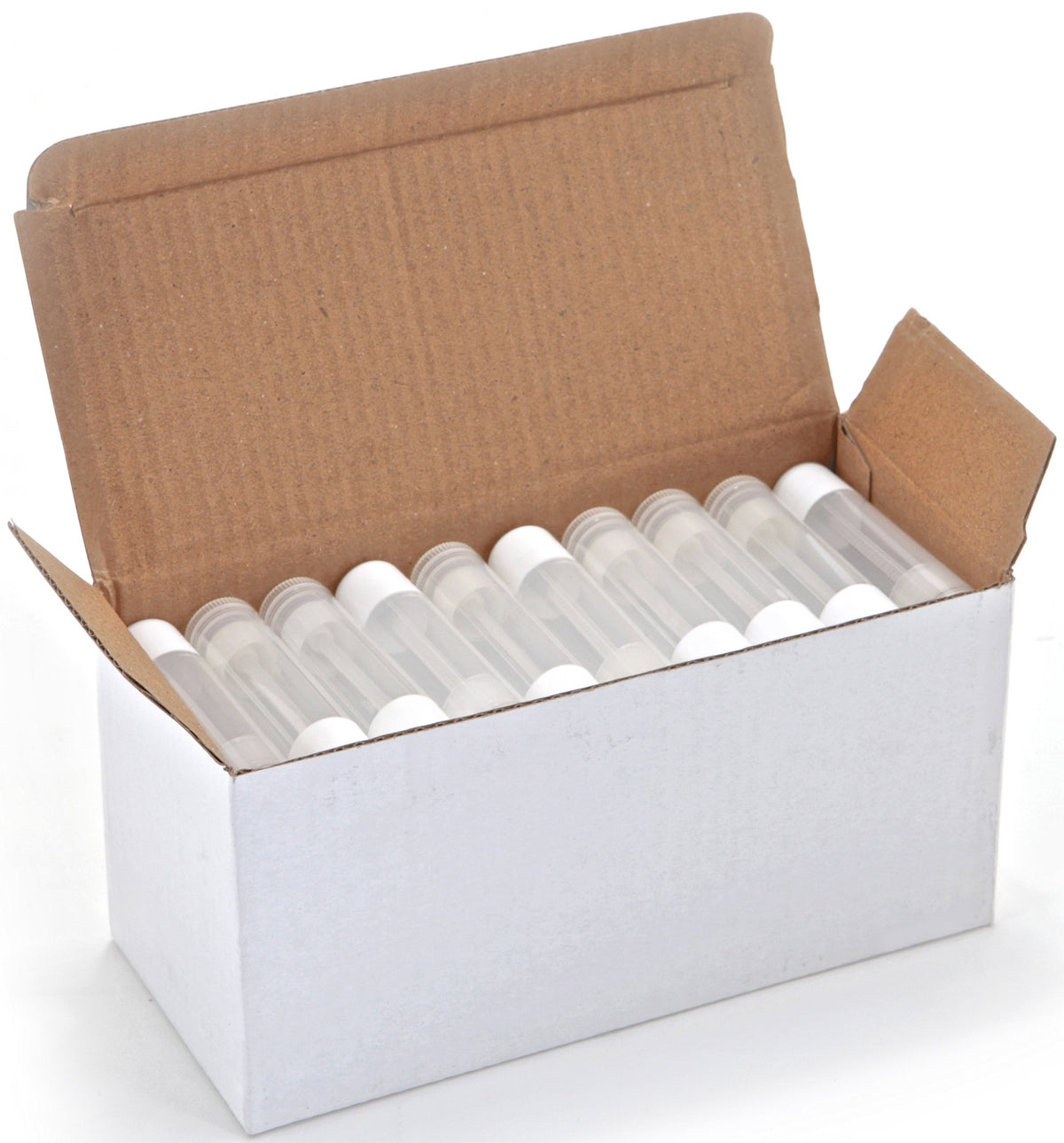 Vivaplex clear lip balm tubes show product visibility for quick restock decisions