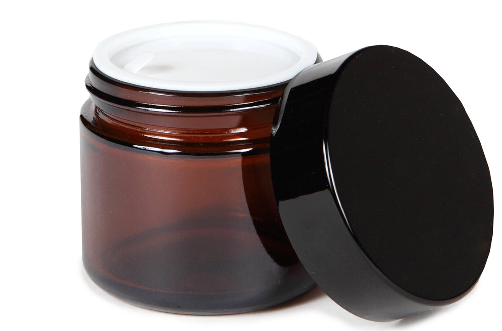 Vivaplex amber 2oz jar showing neat packaging ideal for gifts and storage.