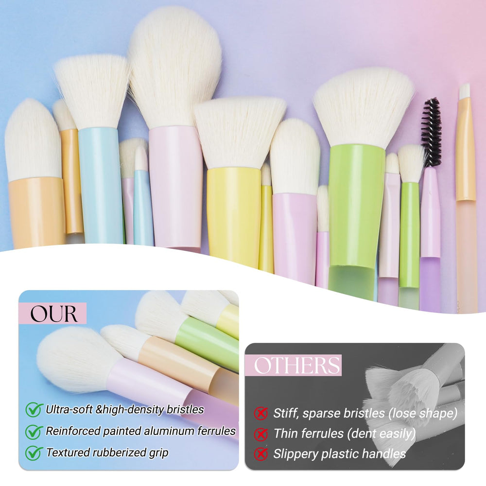 VIVID BEAUTY blush brush for precise cheek color and seamless blend.