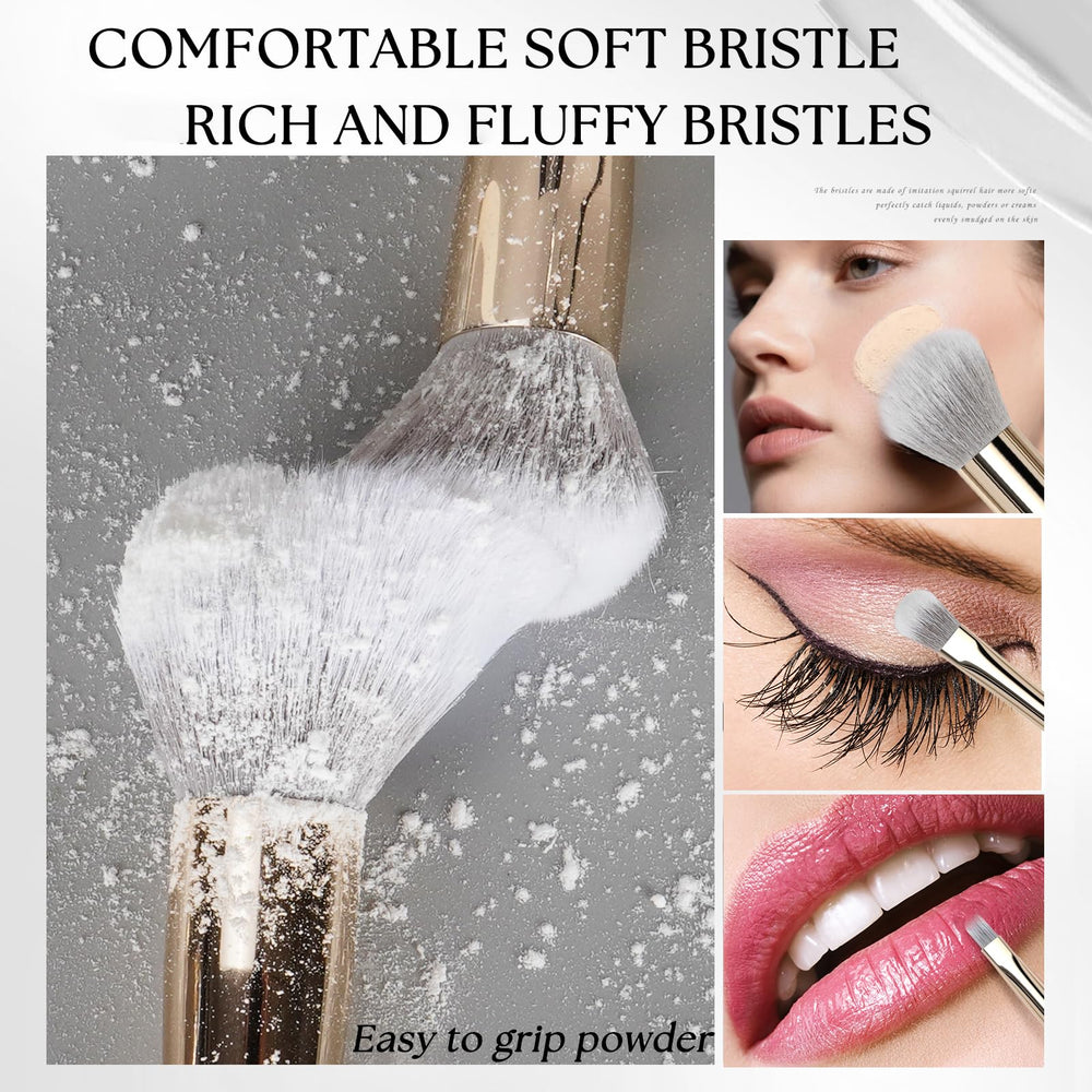 VIVID BEAUTY contour and powder brush for sculpted definition