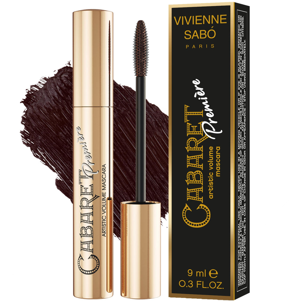 Vivienne Sabó Cabaret Premiere Brown Mascara wand close-up for defined, precise lashes