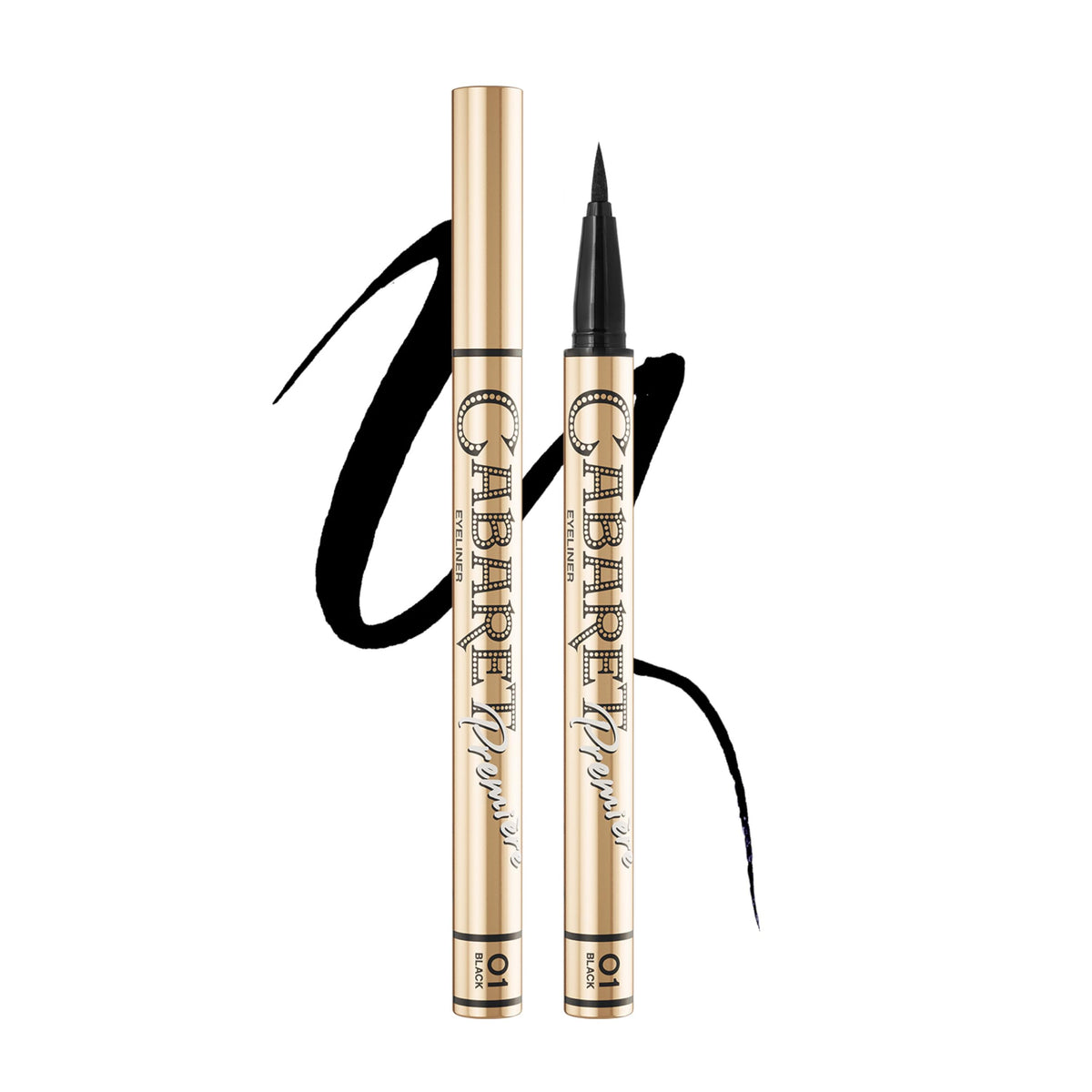 Vivienne Sabó Cabaret Premiere Eyeliner Pen felt-tip close-up for precise wing definition.