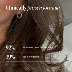 viviscal bottle open with tablets spilling, brand showing convenient supply benefit