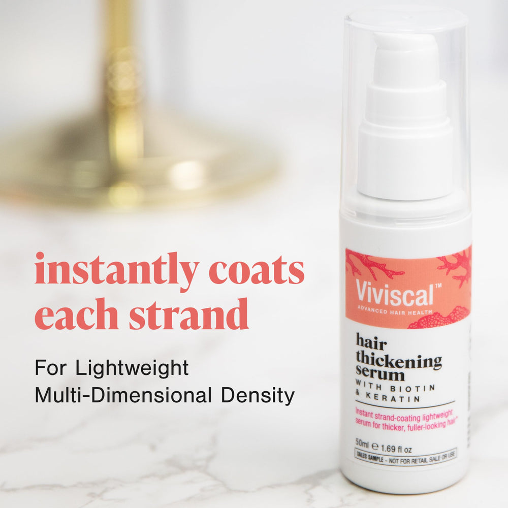 Viviscal Hair Thickening Serum leave-in absorption for quick styling