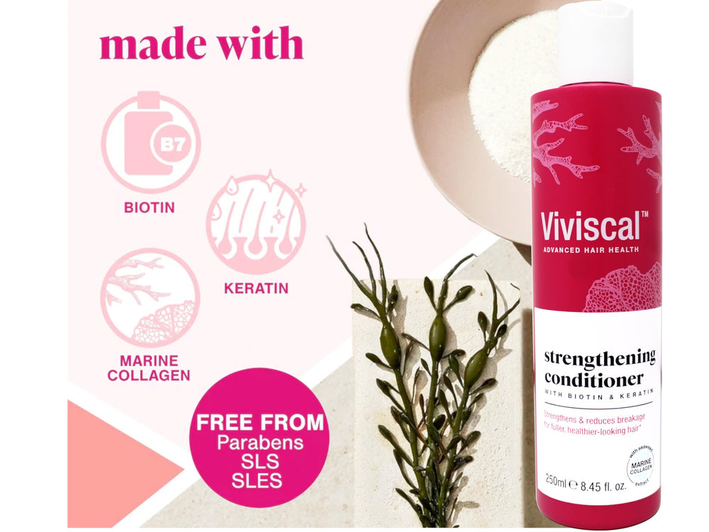 Viviscal shampoo lather close-up emphasizing gentle scalp cleansing to support healthier roots.