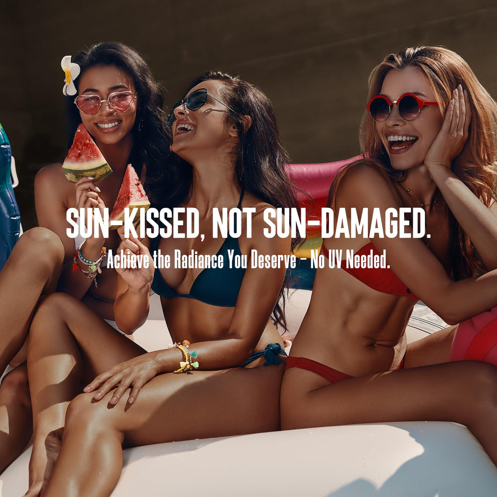 Vivitan full body glow application on skin for seamless coverage