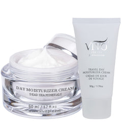 Vivo Per Lei day cream Dead Sea bottle close-up showing rich hydration for dry skin