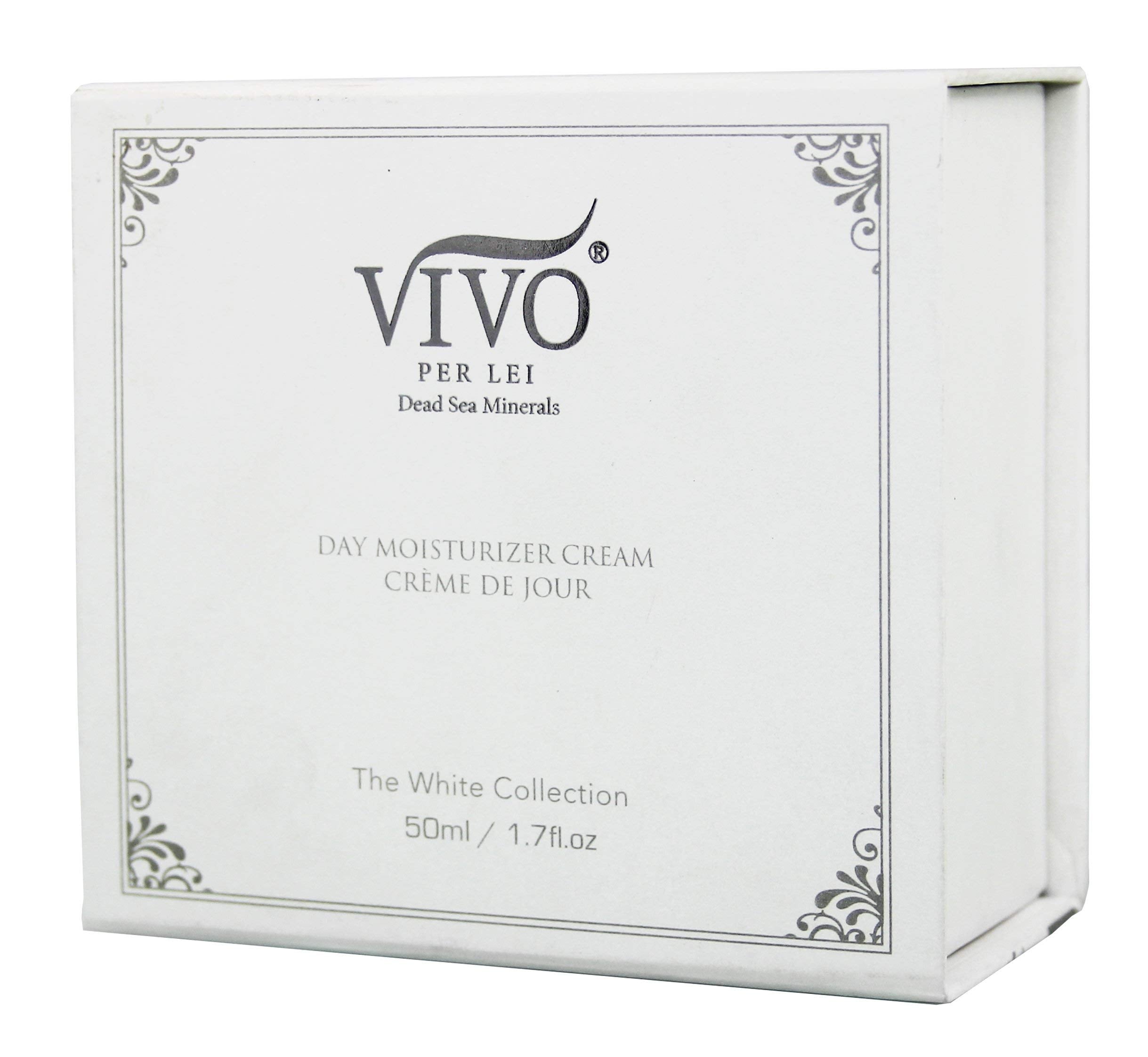 Vivo Per Lei day-cream tube close-up highlights convenient 3.4 fl oz size