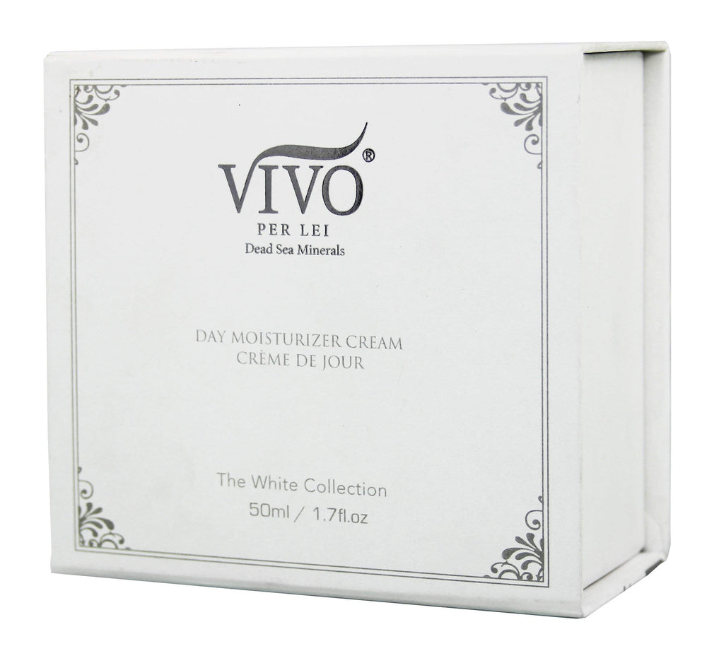 Vivo Per Lei day-cream tube close-up highlights convenient 3.4 fl oz size