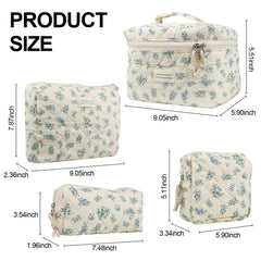 VIWIME makeup bag travel-ready open showing full-sized cosmetics fit